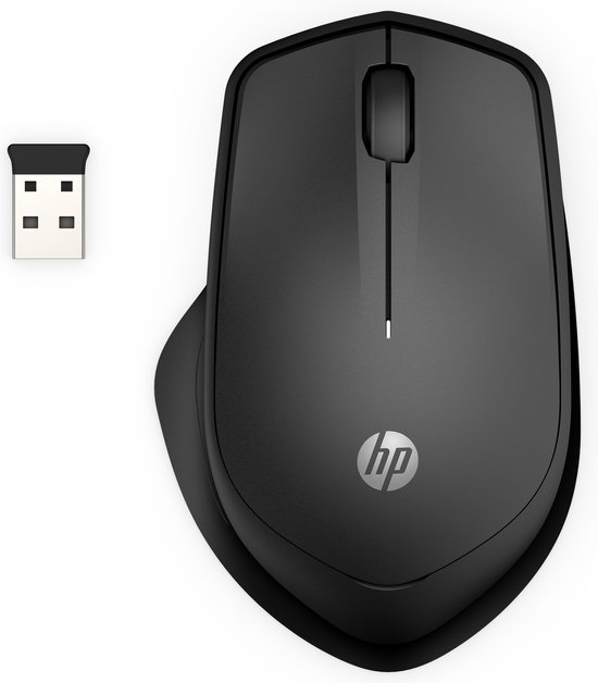 HP 280M - Wireless Mouse - Extra quiet - Ergonomic - Black