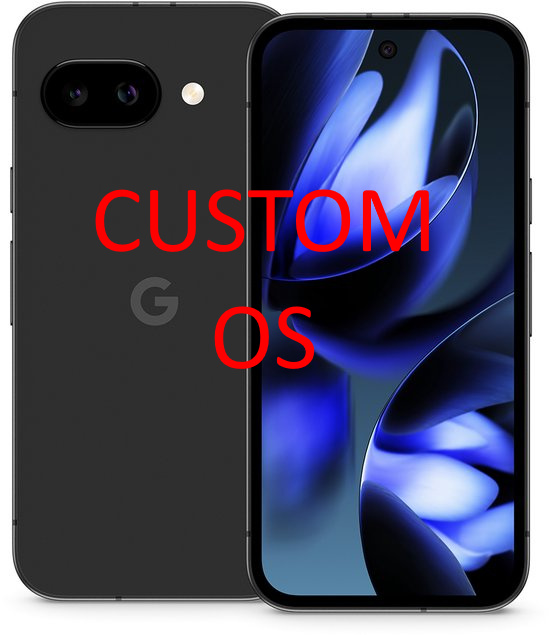 CUSTOM OS; Google Pixel 9a - 128GB - Black
